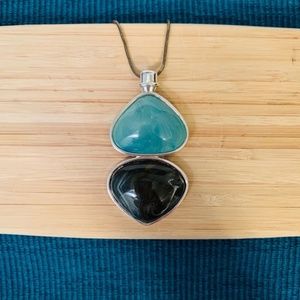 🌟 3/$15 Long Stone Pendant Necklace